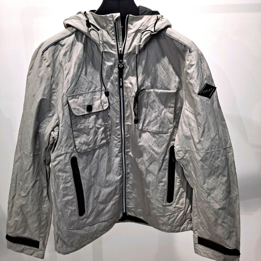 Men's nylon wrinkle jacket